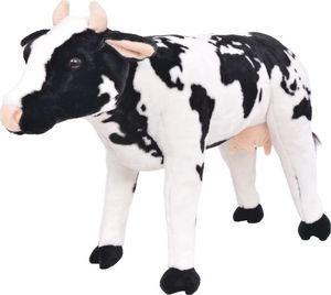 vidaXL Pluszowa krowa, stojąca, czarno-biała, XXL 1