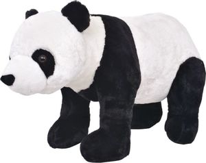 vidaXL Pluszowa panda, stojąca, czarno-biała, XXL 1