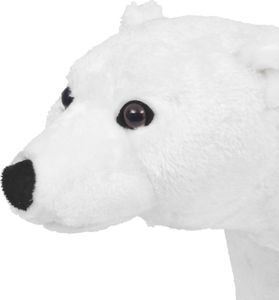 vidaXL Pluszowy niedźwiedź polarny, stojący, biały, XXL 3