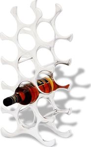 vidaXL Aluminiowy stojak na 15 butelek wina, srebrny 1