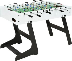 vidaXL Składany stół do piłkarzyków, 121 x 61 x 80 cm, biały 1