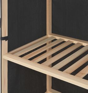 vidaXL Szafa na ubrania, szara, 110 x 40 x 170 cm, tkanina 5