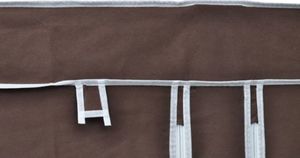 vidaXL Szafy materiałowe, 2 szt., brązowe 5