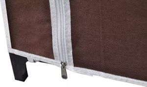 vidaXL Szafy materiałowe, 2 szt., brązowe 7