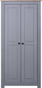 vidaXL Szafa, szara, 80 x 50 x 171,5 cm, lita sosna, seria Panama 4