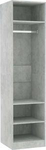 vidaXL Szafa, kolor betonowy szary, 50x50x200 cm, płyta wiórowa 1
