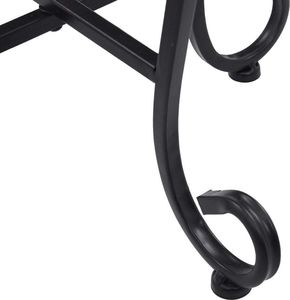 vidaXL Stoliki mozaikowe, 3 szt., czarno-białe, ceramika 5