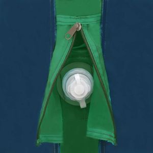 Namiot turystyczny vidaXL Namiot kempingowy, dmuchany stelaż, 500x220x180 cm, zielony (91580) - 91580 2