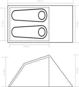 Namiot turystyczny vidaXL 91578 8