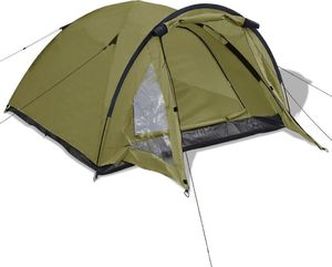 Namiot turystyczny vidaXL 3 osobowy zielony (91013) 5