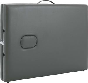 vidaXL Stół do masażu, 3 strefy, rama z aluminium, antracyt, 186x68cm 7