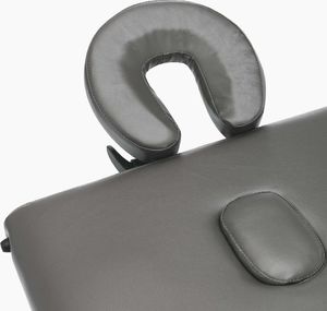 vidaXL Stół do masażu z 2 strefami, drewniana rama, antracyt, 186x68cm 7