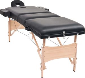 vidaXL Składany stół do masażu i stołek, trzyczęściowy, grubość 10 cm 2