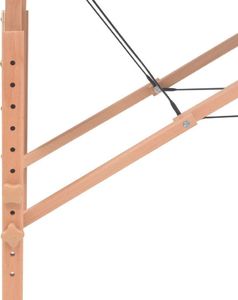vidaXL Składany stół do masażu, trzyczęściowy, grubość 10 cm, biały 7