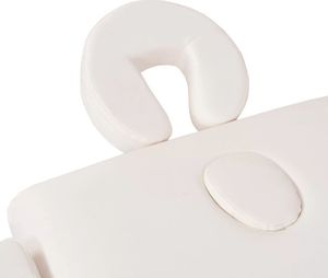 vidaXL Składany stół do masażu, trzyczęściowy, grubość 10 cm, biały 8