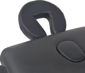 vidaXL Składany stół do masażu, dwuczęściowy, grubość 10 cm, czarny 3