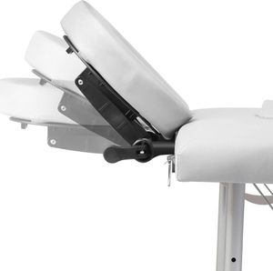 vidaXL Kremowo-biały składany stół do masażu 4 strefy z aluminiową ramą 7