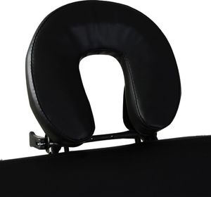 vidaXL Składany stół do masażu z aluminiową ramą, 3 strefy, czarny 4