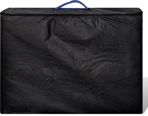 vidaXL Niebieski składany stół do masażu 2 strefy z aluminiową ramą 4