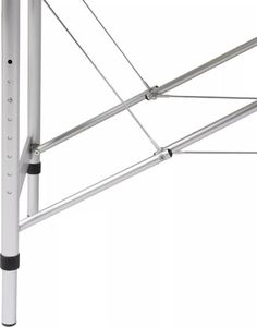 vidaXL Kremowy składany stół do masażu 2 strefy z aluminiową ramą 5