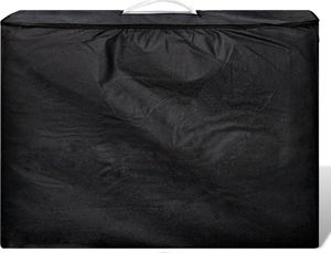 vidaXL Kremowy składany stół do masażu 2 strefy z drewnianą ramą 2