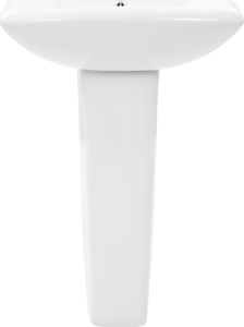 Umywalka vidaXL Umywalka z postumentem, ceramiczna, biała, 580x470x200mm (143003) 3