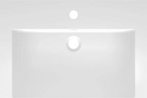 Umywalka vidaXL Granitowa umywalka, 600x450x120mm biała (142964) 4