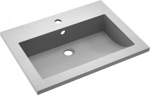 Umywalka vidaXL Granitowa umywalka, 600x450x120mm, szara (142963) 3