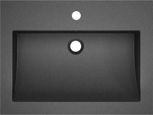 Umywalka vidaXL Granitowa umywalka, 600x450x120mm, czarna (142962) 3