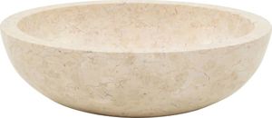 Umywalka vidaXL Umywalka, 40 x 12 cm, marmurowa, kremowa 3