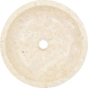 Umywalka vidaXL Umywalka, 40 x 12 cm, marmurowa, kremowa 4