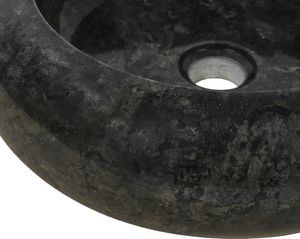 Umywalka vidaXL Umywalka, 40 x 12 cm, marmurowa, czarna 6