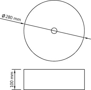 Umywalka vidaXL Umywalka, 28 x 10 cm, ceramiczna, złota (143490) - 143490 6