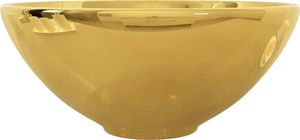 Umywalka vidaXL nablatowa 35.5cm złota 4