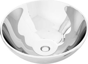 Umywalka vidaXL Umywalka, 32,5 x 14 cm, ceramiczna, srebrna 2