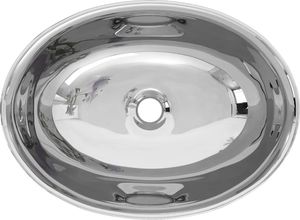 Umywalka vidaXL Umywalka, 40x33x13,5cm, ceramiczna, srebrna (143473) 3