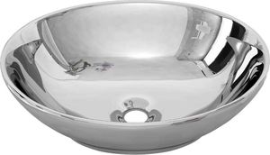 Umywalka vidaXL Umywalka, 40x33x13,5cm, ceramiczna, srebrna (143473) 4