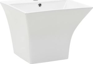 Umywalka vidaXL Umywalka ścienna, ceramiczna, biała, 500x450x410mm (143019) 2