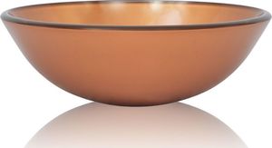 Umywalka vidaXL Umywalka z hartowanego szkła, 42 cm, brązowa 2