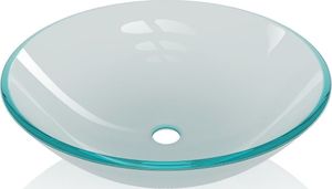 Umywalka vidaXL Umywalka z matowego, hartowanego szkła 42 cm 3