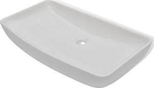 Umywalka vidaXL Luksusowa umywalka prostokątna 71 x 39 cm ceramika 2