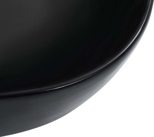 Umywalka vidaXL Umywalka, 45,5 x 32 x 13 cm, ceramiczna, czarna 5