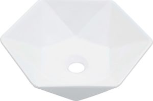 Umywalka vidaXL Umywalka, 41 x 36,5 x 12 cm, ceramiczna, biała 2