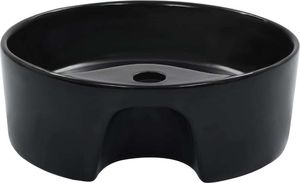 Umywalka vidaXL Umywalka z przelewem, 36 x 13 cm, ceramiczna, czarna 3