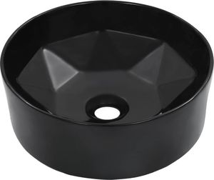 Umywalka vidaXL Umywalka, 36 x 14 cm, ceramiczna, czarna 1