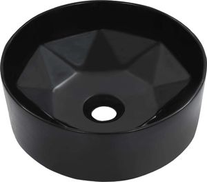 Umywalka vidaXL Umywalka, 36 x 14 cm, ceramiczna, czarna 2