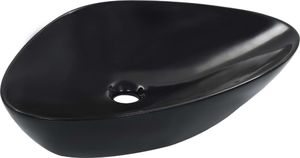 Umywalka vidaXL Umywalka, 58,5 x 39 x 14 cm, ceramiczna, czarna 3