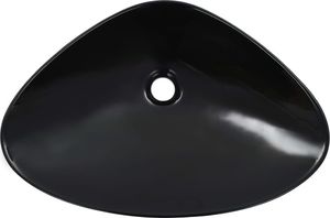 Umywalka vidaXL Umywalka, 58,5 x 39 x 14 cm, ceramiczna, czarna 4