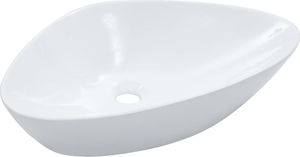 Umywalka vidaXL Umywalka, 58,5 x 39 x 14 cm, ceramiczna, biała 2