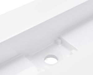 Umywalka vidaXL Umywalka, 120x46x11 cm, kompozyt mineralny/marmurowy, biała 7